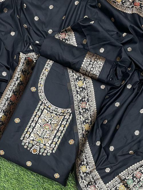 women self design unstitched suit set - 21357764 - Very Small Image - 1