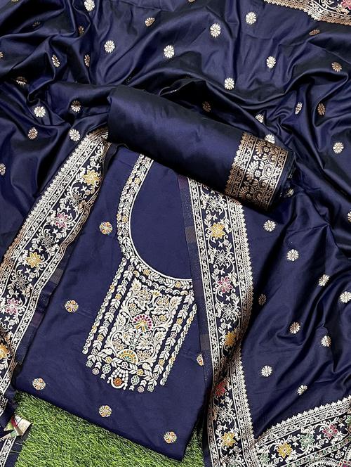 women self design unstitched suit set - 21357768 - Very Small Image - 1