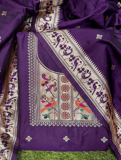 women self design unstitched suit set - 21357802 - Very Small Image - 1