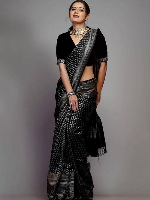 women self design kanjivaram saree with blouse - 21358675 - Very Small Image - 1