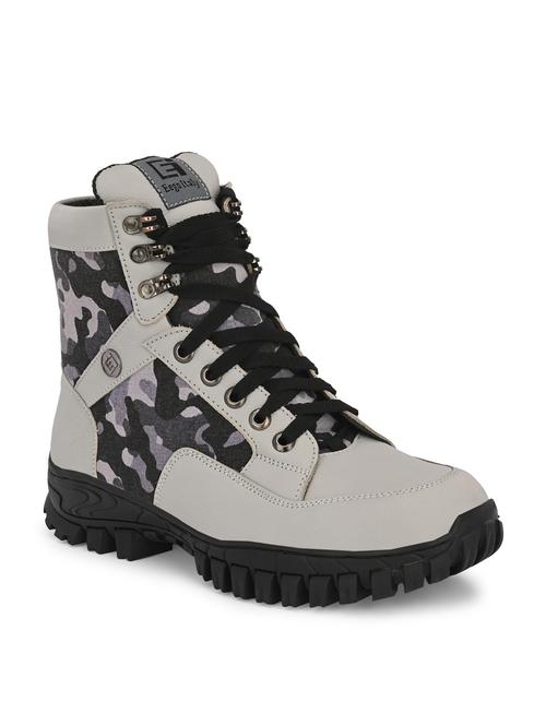 men lace up trekking shoes - 21359335 - Very Small Image - 1