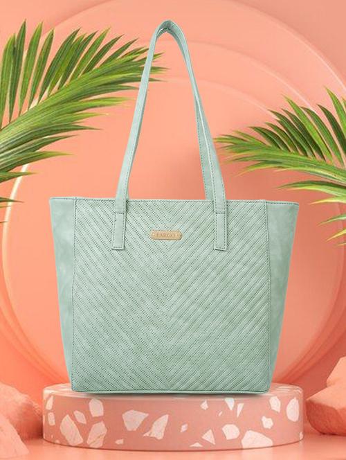 women textured casual handbag - 21359475 - Very Small Image - 1
