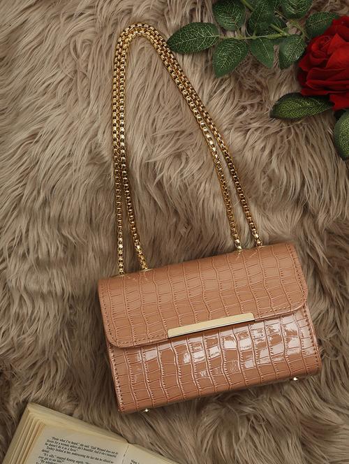 tan leather sling bag - 21359755 - Very Small Image - 1