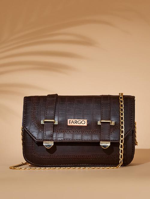 women solids leather sling bags - 21359860 - Very Small Image - 1