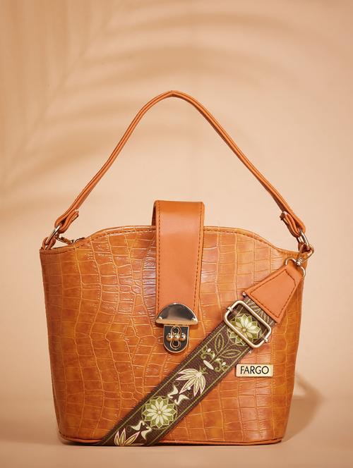 women solids leather sling bags - 21359932 - Very Small Image - 1