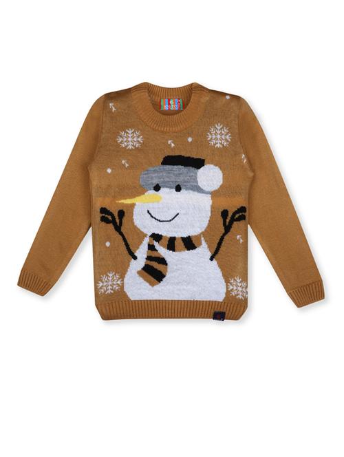 kids long sleeved self design sweater - 21360079 - Very Small Image - 1