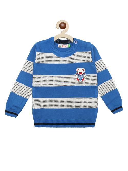 kids long sleeved striped sweater - 21360132 - Very Small Image - 1