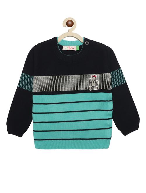 kids long sleeved striped sweater - 21360133 - Very Small Image - 1
