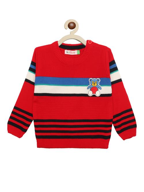 kids long sleeved striped sweater - 21360137 - Very Small Image - 1