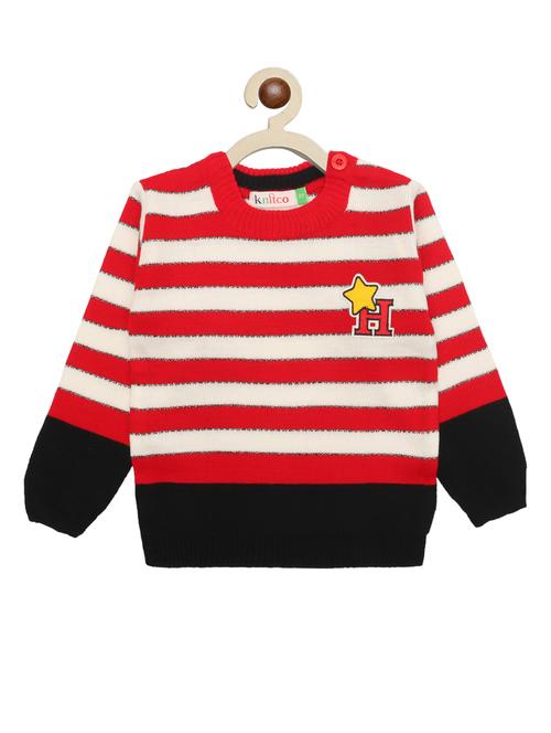 kids long sleeved striped sweater - 21360142 - Very Small Image - 1