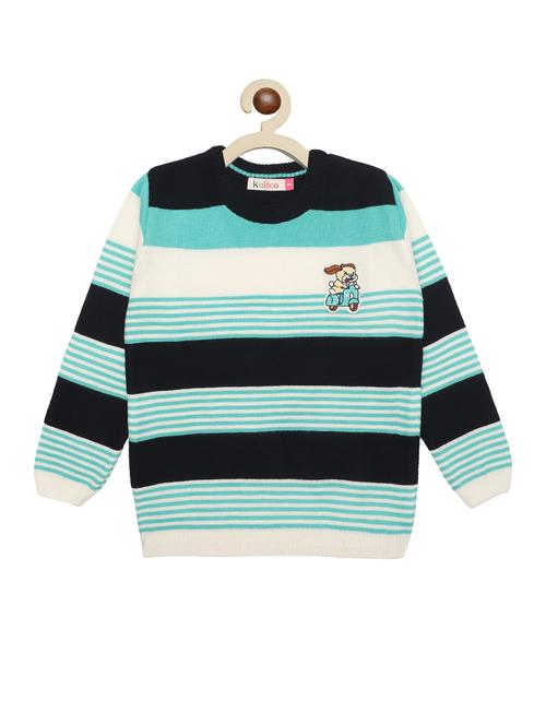 kids long sleeved striped sweater - 21360146 - Very Small Image - 1