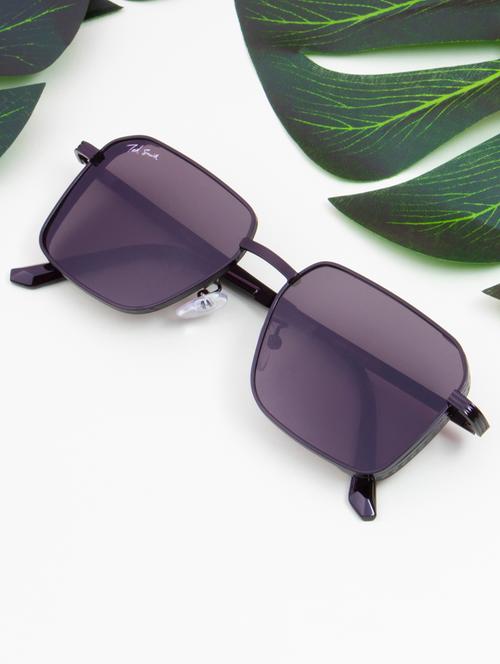 ted smith black wayfarer sunglasses for men women|full rim & metal frame|medium to large face ( 55-16-145 ) - 21360198 - Very Small Image - 1