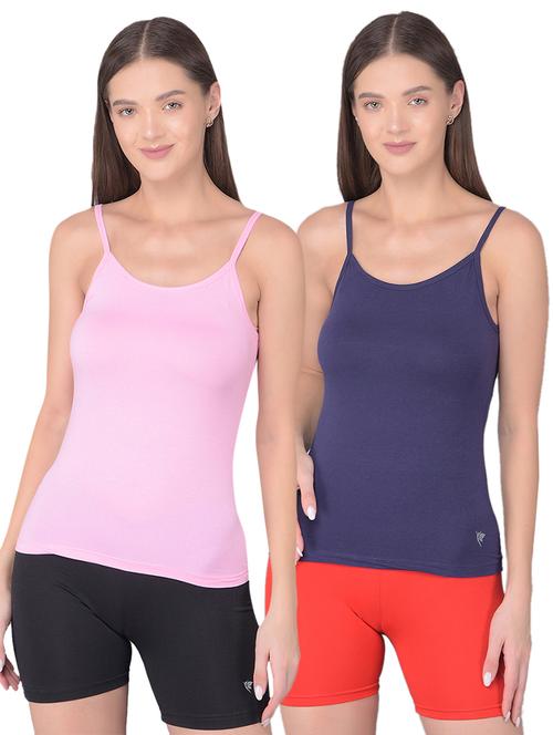 women multicolored solid set of 2 camisole - 21361276 - Very Small Image - 1