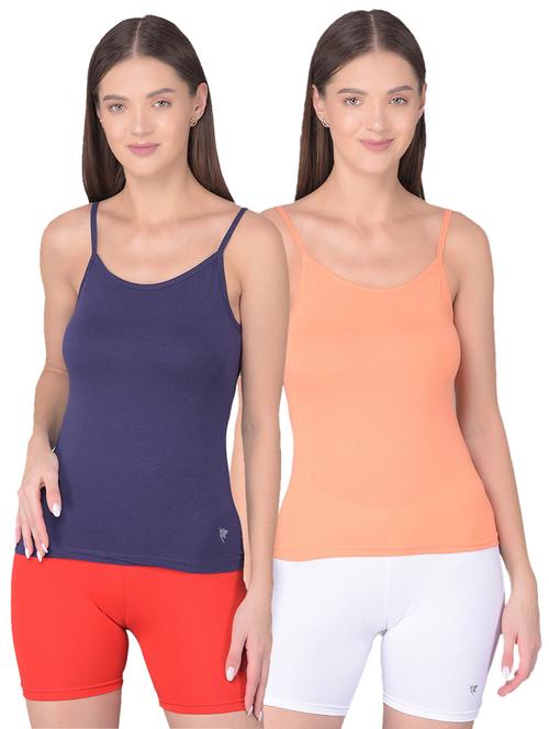 women multicolored solid set of 2 camisole - 21361303 - Very Small Image - 1