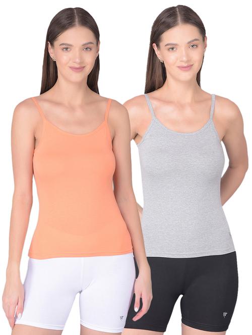 women multicolored solid set of 2 camisole - 21361323 - Very Small Image - 1