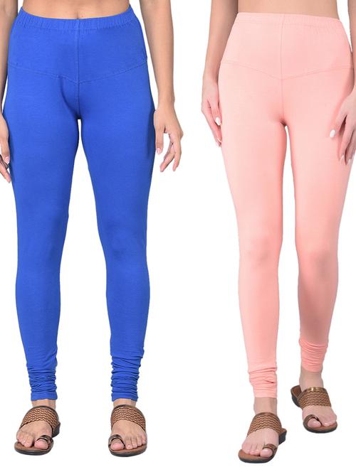 pack of 2 solid full length leggings - 21361720 - Very Small Image - 1