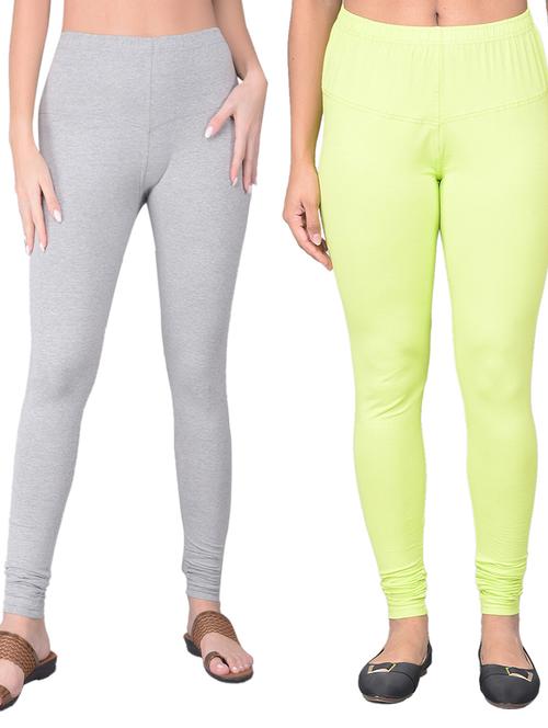 pack of 2 solid full length leggings - 21361750 - Very Small Image - 1
