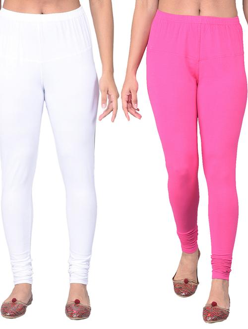 pack of 2 solid full length leggings - 21361920 - Very Small Image - 1