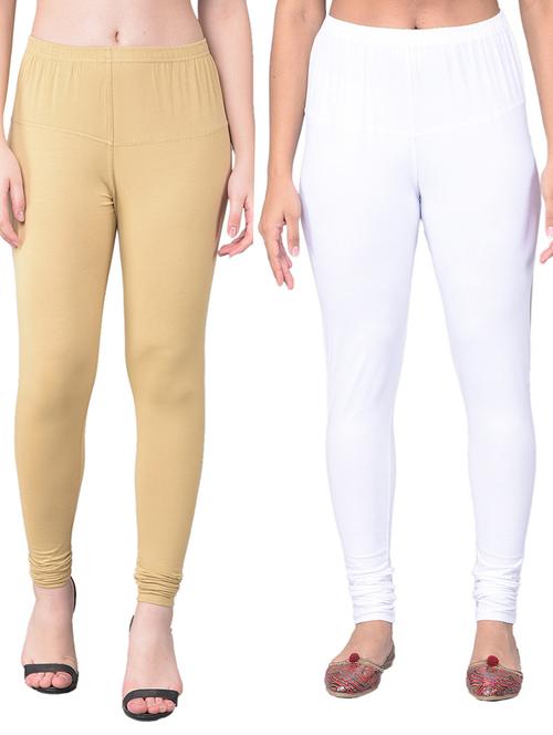 women pack of 2 solid leggings - 21361927 - Very Small Image - 1