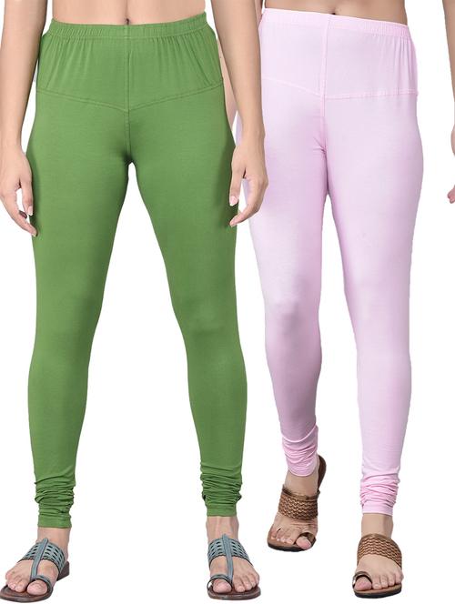pack of 2 solid full length leggings - 21362014 - Very Small Image - 1