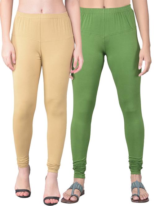 pack of 2 solid full length leggings - 21362018 - Very Small Image - 1