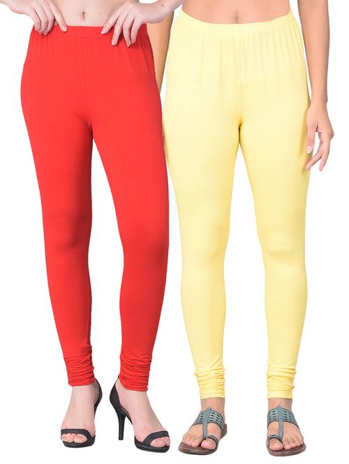 pack of 2 solid full length leggings - 21362055 - Very Small Image - 1