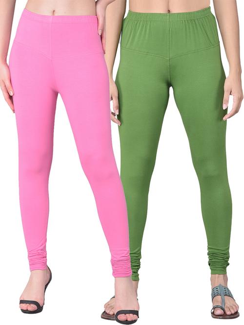multi colored cotton blend leggings - 21362087 - Very Small Image - 1