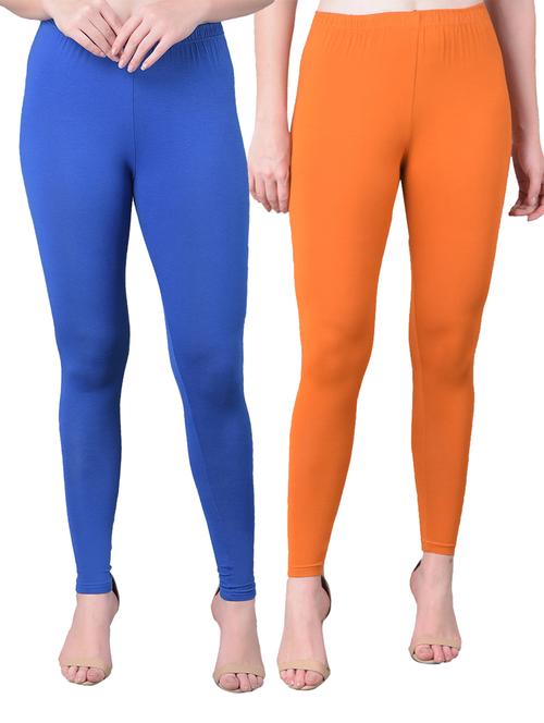 pack of 2 multi colored combo leggings - 21362241 - Very Small Image - 1