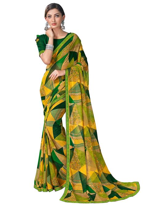 women printed saree - 21364798 - Very Small Image - 1