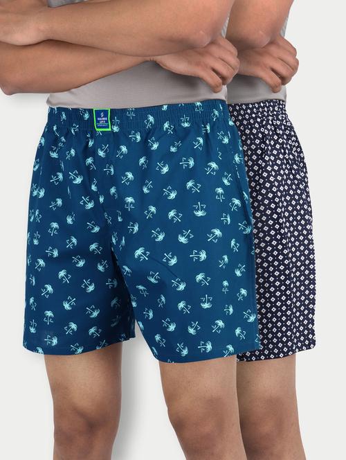 pack of 2 printed mid rise boxers - 21365085 - Very Small Image - 1
