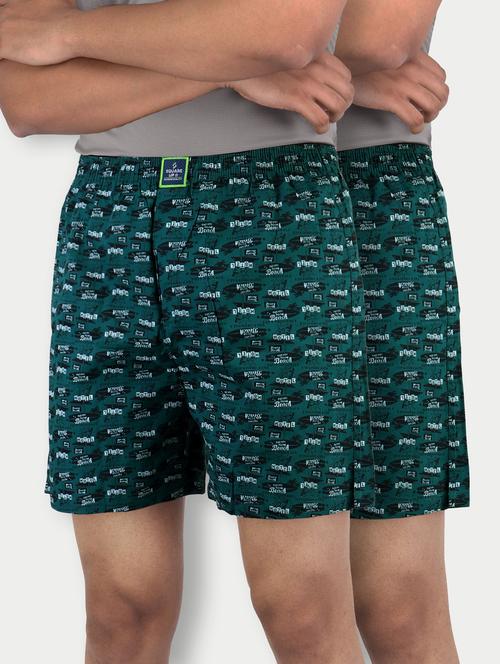 pack of 2 printed mid rise boxers - 21365149 - Very Small Image - 1