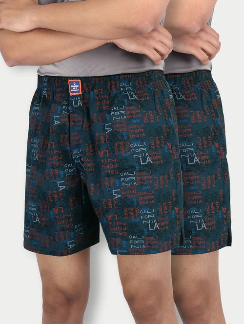 pack of 2 printed mid rise boxers - 21365157 - Very Small Image - 1