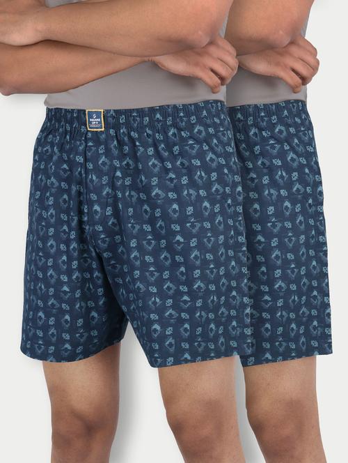 pack of 2 printed mid rise boxers - 21365178 - Very Small Image - 1