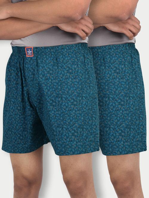 pack of 2 printed mid rise boxers - 21365183 - Very Small Image - 1