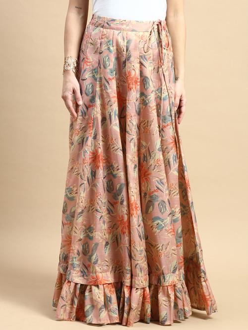 rosewater floral printed flared skirt - 21366933 - Very Small Image - 1
