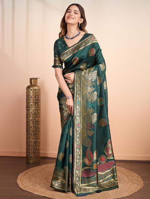 women self design banarasi saree - 21367525 - Very Small Image - 1