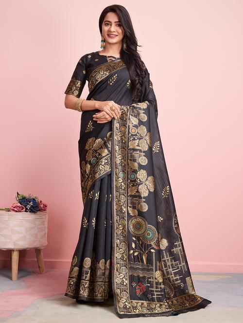 women self design banarasi saree - 21367611 - Very Small Image - 1