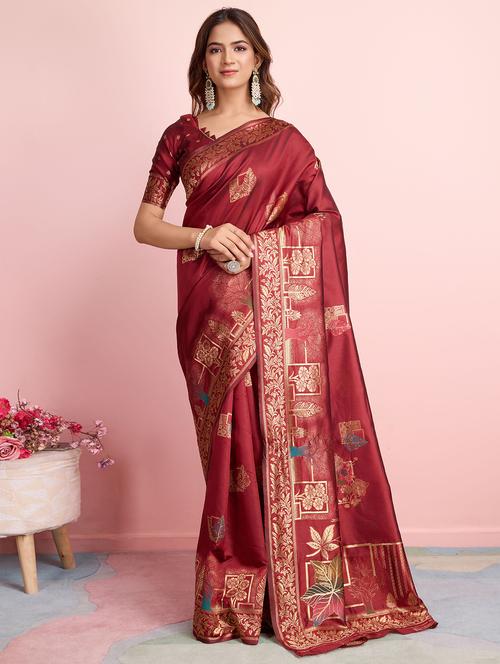 women self design banarasi saree - 21367663 - Very Small Image - 1