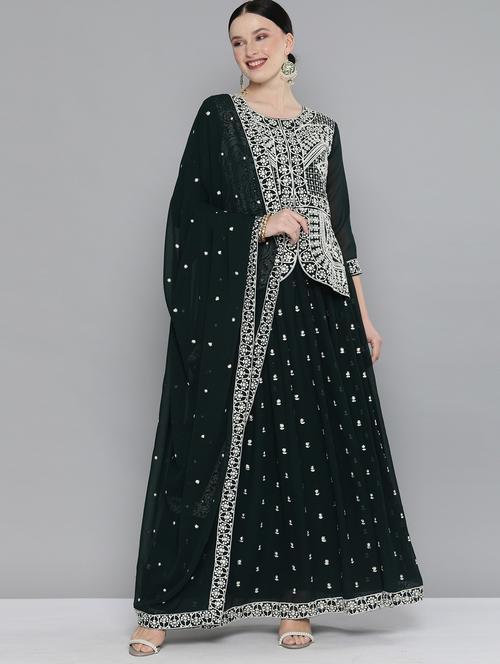 women green kurta skirt set with dupatta - 21371195 - Very Small Image - 1