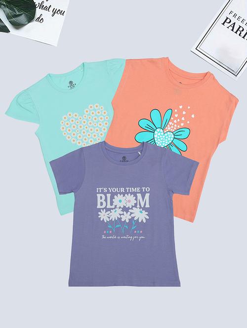 kids combo pack of 3 printed tees - 21371380 - Very Small Image - 1