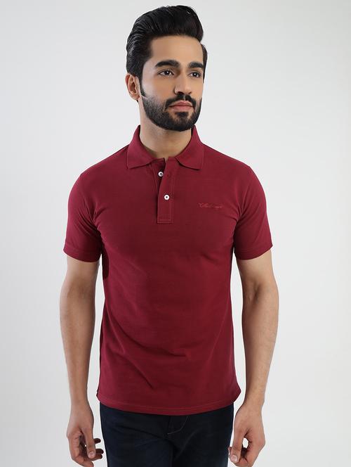 men polo neck plain t-shirt - 21372324 - Very Small Image - 1