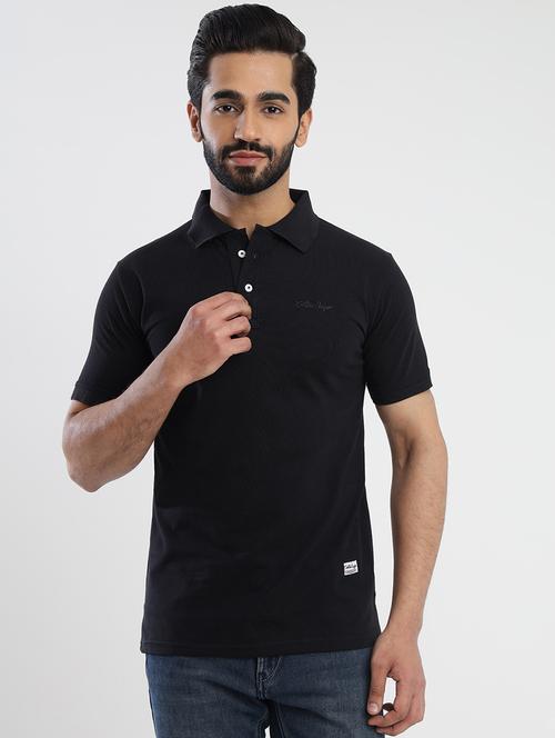 men polo neck plain t-shirt - 21372328 - Very Small Image - 1