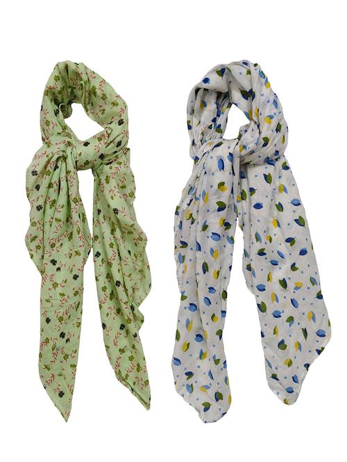 women pack of 2 printed scarves - 21374514 - Very Small Image - 1