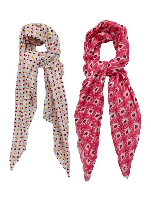 pack of 2 printed scarves - 21374550 - Very Small Image - 1