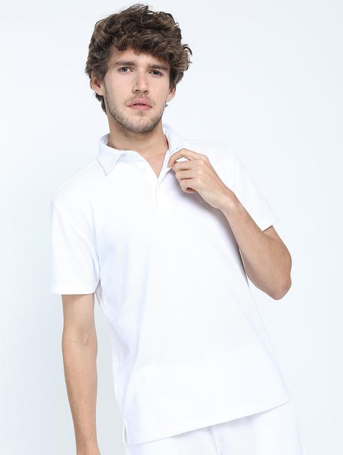 men plain polo neck t-shirt - 21375459 - Very Small Image - 1