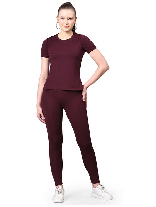 women purple top and trouser set co-ords - 21380331 - Very Small Image - 1