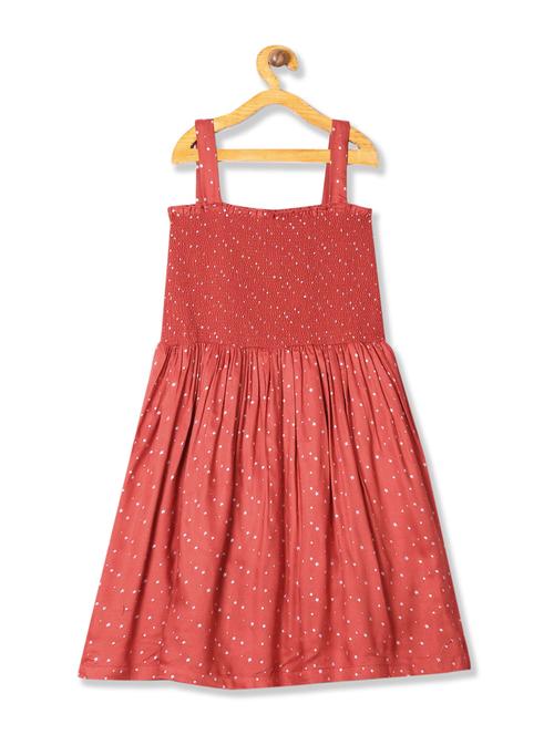 red printed frock - 21381052 - Very Small Image - 1