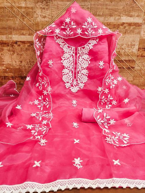women embroidered unstitched suits - 21381201 - Very Small Image - 1