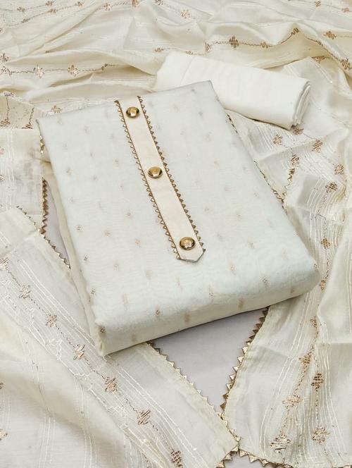 women self design unstitched suit set - 21381289 - Very Small Image - 1