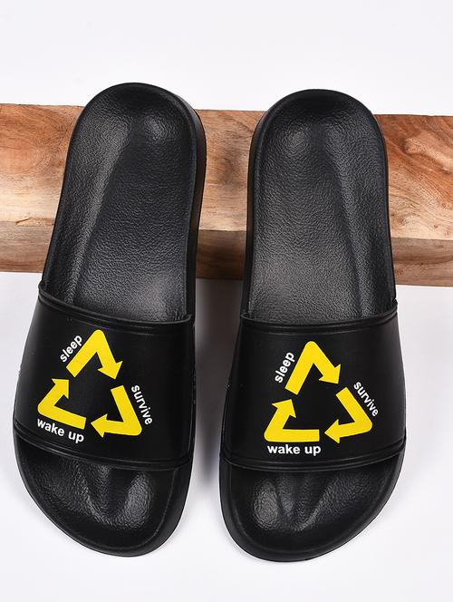 men black slider flip flop - 21383343 - Very Small Image - 1